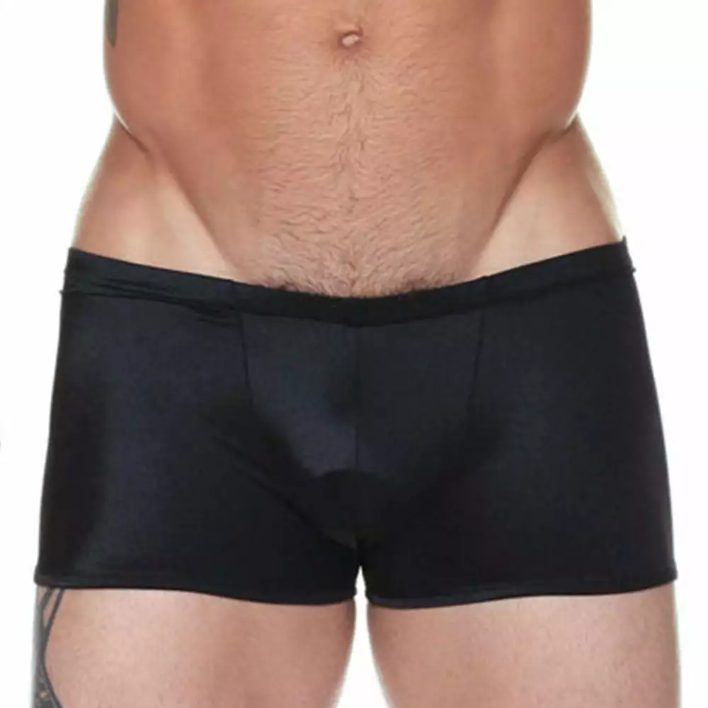 Male Power 153-076 Lo Rise Satin Short 5 Male Power 153-076 Lo Rise Satin Short