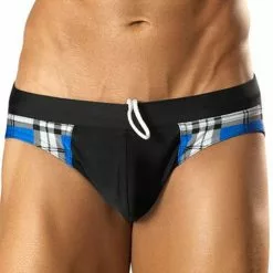 Vuthy 274 Blue Plaid Bikini