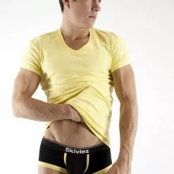 Shirts Skiviez 6376426 Cotton Stretch Basics V-Neck