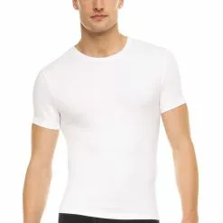 Spanx Cotton Compressed Crew Neck Shirts