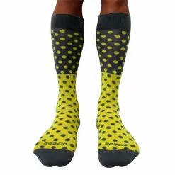 Agacio AG090004 Executive Dots Sock Yellow/Grey