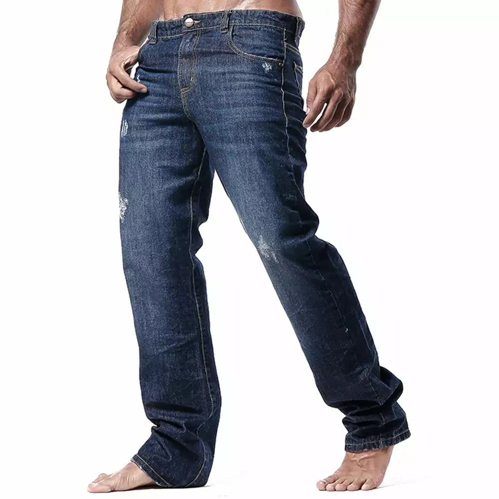 Agacio AG9702 Straight Leg Jeans Raw 2 Agacio AG9702 Straight Leg Jeans Raw