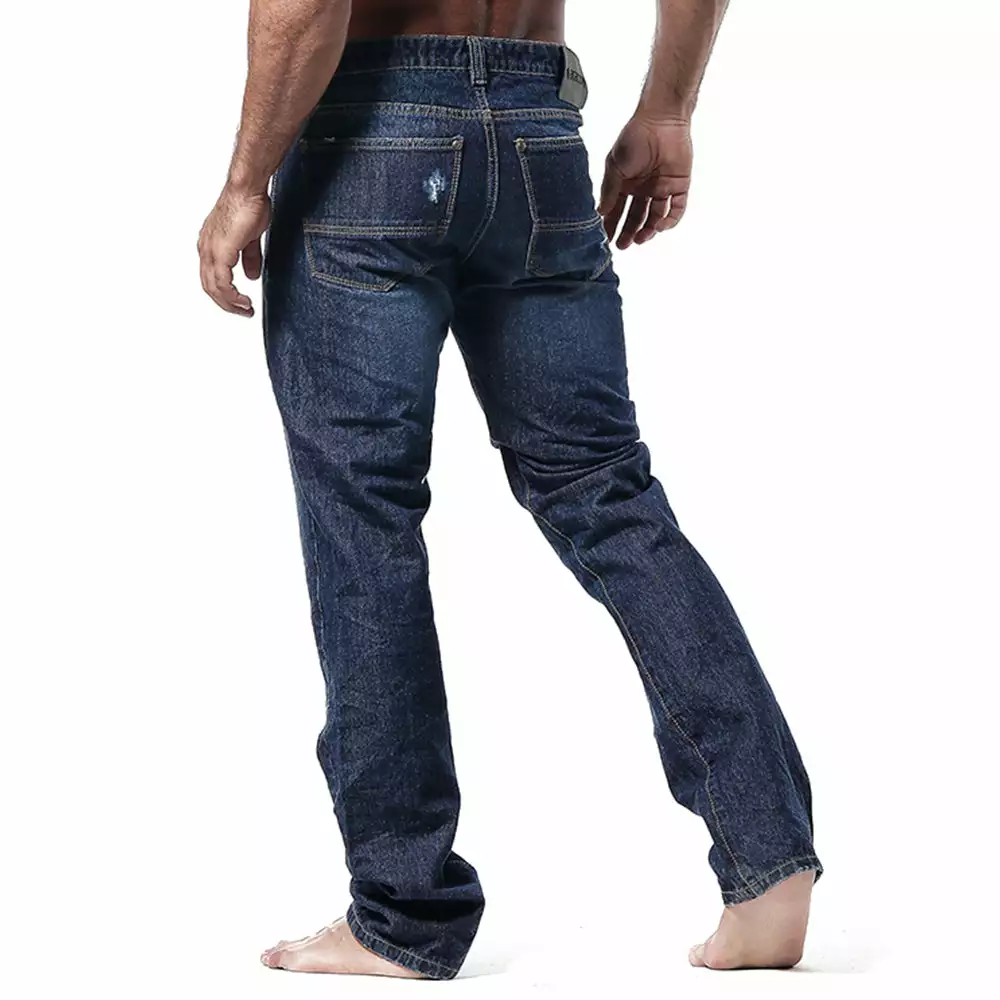 Agacio AG9702 Straight Leg Jeans Raw 3 Agacio AG9702 Straight Leg Jeans Raw