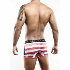 Cover Male CMG013 USA Flag Boxer Trunk