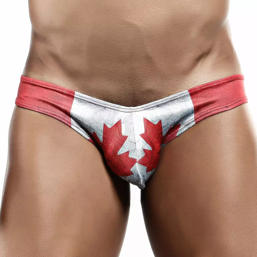 Cover Male CMJ019 CANADA Flag Bikini Brief 1 Cover Male CMJ019 CANADA Flag Bikini Brief