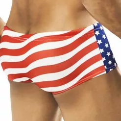 Intymen INT0591 American Flag Swim Boxer Print