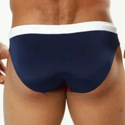 Cover Male CM0708 Red Navy Swim Brief