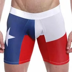 Mensuas MN0843 Texas Flag Long Boxer
