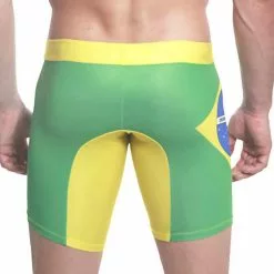 Mensuas MN0862 Brasil Flag Long Boxer