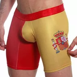 Mensuas MN0865 Spain Flag Long Boxer