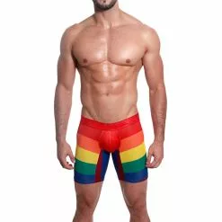 Mensuas MN0870 Pride Flag Long Boxer