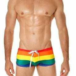 Mensuas MN8015 Pride Flag Swim Boxer
