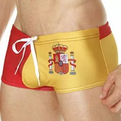 Mensuas MN8017 Spain Flag Swim Boxer