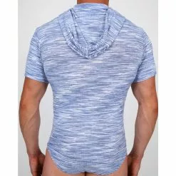 Pistol Pete PPBS404-222 BERMUDA S/Sleeve Hooded Bodysuit