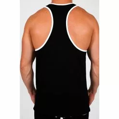 Pistol Pete PPTK107-202 WRESTLER Double Raw Hem Tank /Gray