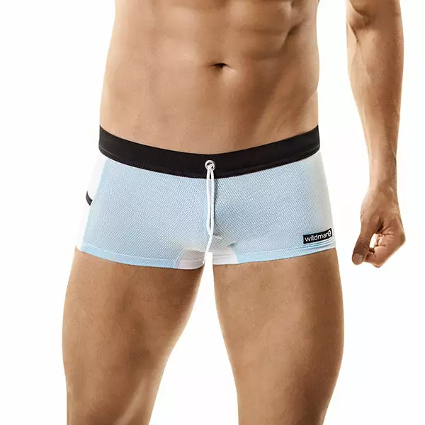 Wildmant WT62B Semi Sheer Mesh Squarecut With Cock Ring C-Rings / Straps 1 Wildmant WT62B Semi Sheer Mesh Squarecut With Cock Ring C-Rings / Straps