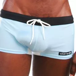 Wildmant WT62B Semi Sheer Square Cut With Ball Lifter Cock-Ring - C-Rings / Straps