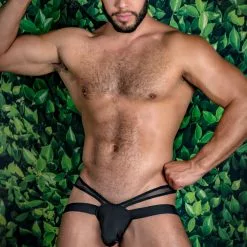 Daddy Underwear What's New Daddy DDK030 Black Widow Thong