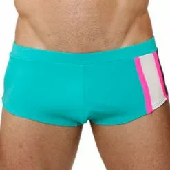 Mensuas MN0688 Turquoise Party Swim Brief