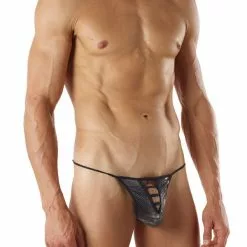 Good Devil GD4700 Preview G-String Black/ Metallic Pouch