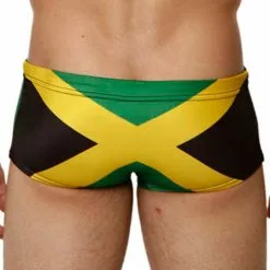 Mensuas MN8013 Jamaica Flag Swim Trunk