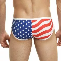 Mensuas MN0827 USA Flag Boxer Briefs